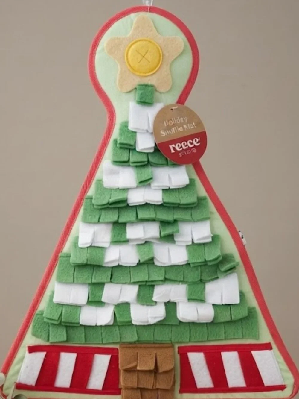 Reece Studio Christmas Tree Holiday Dog Snuffle Mat Puzzle Toy NWT
